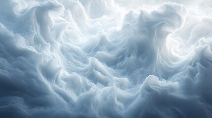 Obraz premium Abstract swirling cloudscape, ethereal light, textured, dreamy, fantasy.