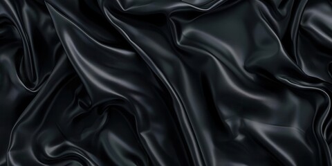 Obraz premium Luxurious Black Silk Elegance. Elegant and sophisticated