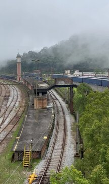 Railway in Paranapiacaba Brazil	