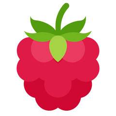 raspberry with leaf