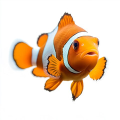 Ocellaris clownfish isolated on white background