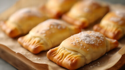 Golden and Flaky Freshly Baked Puff Pastry Next to a Selection of Frozen Alternatives