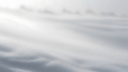 Fototapeta premium Sunlit Snowdrifts Create A Soft Winter Scene