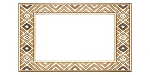 Obraz premium Square brush frame with bold, clean lines and geometric design, artistic, square, brush strokes, frame, modern, minimalist