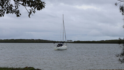 Boat, yacht on the Pumicestone passage