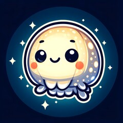Kawaii Lanternfish Sticker