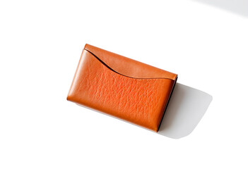Obraz premium Premium brown leather wallet showcasing a durable and timeless design. Generative AI