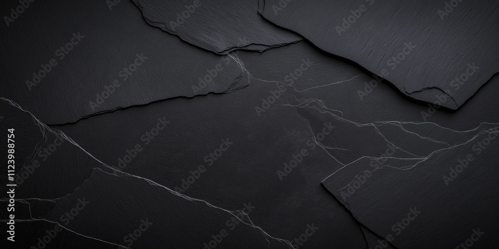 Poster dark slate stone background creating a natural textured surface