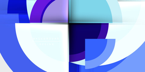 Obraz premium Target circle geometric abstract shapes. Vector Illustration For Wallpaper, Banner, Background, Card, Book Illustration, landing page