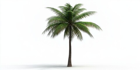 Obraz premium A quintessential representation of tropical beauty: the coconut palm tree.