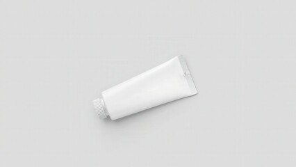 Minimalist White Tube Mockup: Perfect for Product Presentation and Branding