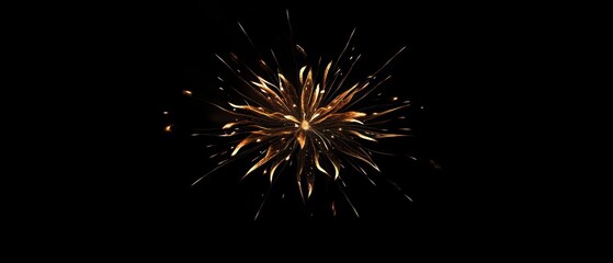 Obraz premium brilliant gold splashes on black background.