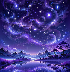 abstract purple dream