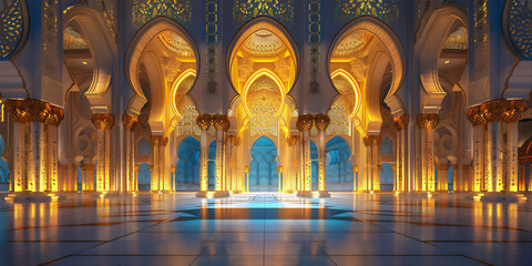 Mosque interior architecture version 80