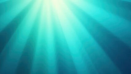 Obraz premium Glittering firework streaks. A smooth gradient of teal and cyan light rays radiating from a center, intensely bright, crystal clear, and noise-free 4K UHD.