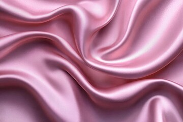 Obraz premium Soft pink silk fabric, elegantly draped. Ideal for fashion, beauty, and luxury product backgrounds.