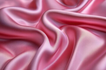 Obraz premium Luxurious pink satin fabric with soft drapes and subtle sheen. Perfect for fashion, beauty, or luxury product designs.