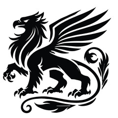 Obraz premium Griffin Silhouette