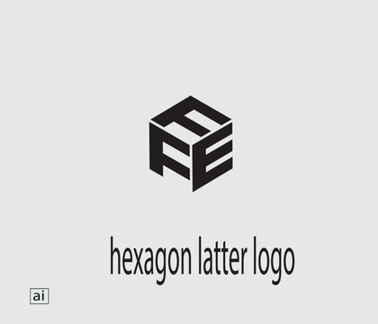 FFE HEXAGON LATTER LOGO DESING