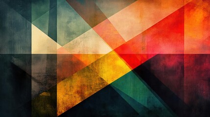 Fototapeta premium Stylized digital art with vibrant and abstract shapes.
