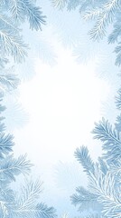 Frosty blue background with elegant frost patterns