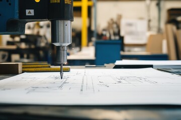 Hand-Drawn Welding Machine Planner Sketch