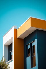 Fototapeta premium Modern Architecture, Colorful Building Facade