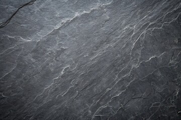 Obraz premium Dark Gray Stone Texture Natural Rock Surface with Veins and Irregular Patterns