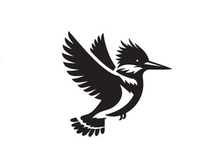 Obraz premium crow on white background