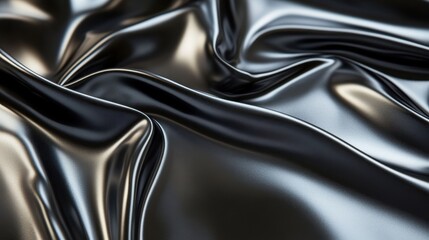 Dark, lustrous silk fabric with soft folds. Ideal for luxury, elegance, and beauty concepts.