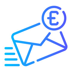 euro gradient icon