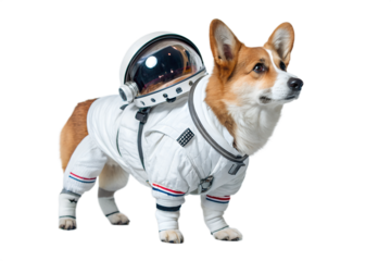 Corgi Astronaut. PNG.