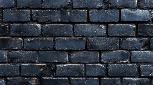 Dark, textured brick wall background. Ideal for grunge, industrial, or urban designs.