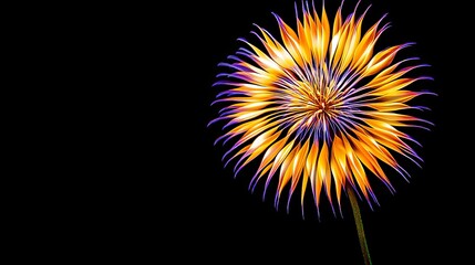 Fototapeta premium Vibrant Fireworks Display Illuminating the Night Sky in a Colorful and Spectacular Show