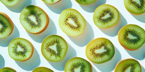 Fototapeta premium Fresh kiwi slices