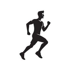 running person silhouette