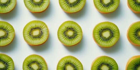 Fototapeta premium Kiwi Slices Close Up