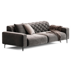 Obraz premium Modern and Stylish Sofa for Home and living rooms - Perfect for Contemporary Interiors - transparent furniture 3d render model architectural visualization