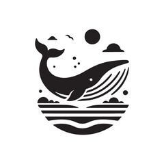 black and white shark