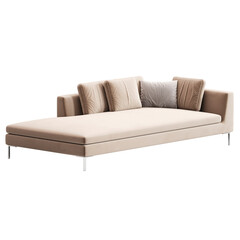 Fototapeta premium Modern and Stylish Sofa for Home and living rooms - Perfect for Contemporary Interiors - transparent furniture 3d render model architectural visualization