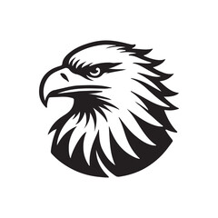 Obraz premium eagle head vector illustration
