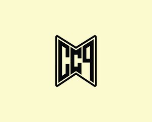 CCQ logo design vector template. CCQ