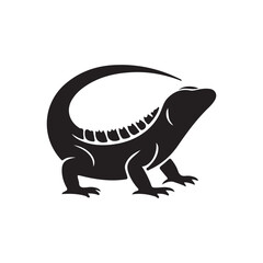 Fototapeta premium iguana on a white background