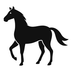 silhouette of a horse