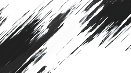 Obraz premium Abstract Black and White Textured Background with Brush Strokes