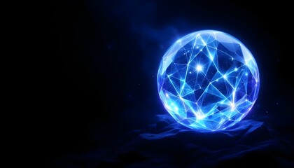 crystal, ball, glowing, aura, mystical, dark, background, isolated, magical, ethereal, mysterious, fantasy, sphere, enchanted, radiant, luminous, glass, orb, spiritual, witchcraft, fortune, divination