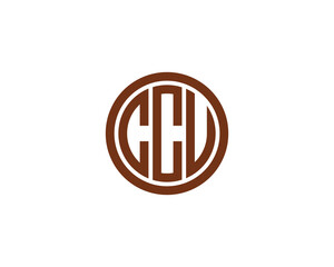 CCU logo design vector template. CCU