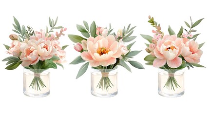 Obraz premium Nature's beauty in bright lighting flower arrangement photography for home decor inspiration