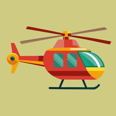 helicopter illustration vector art