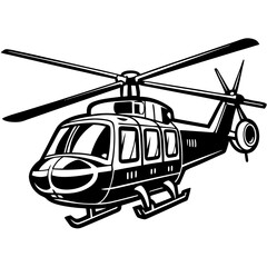 helicopter illustration vector art